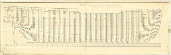 Frame plan for HMS 'Amazon' (1795)