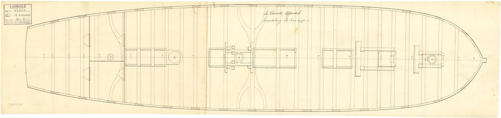 Upper deck plan of Concorde (1783)
