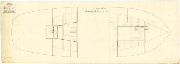 Plan of platform for Concorde (1783)