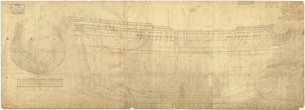 Lines & profile plan for 'Torrington'