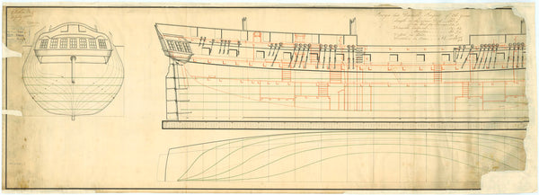 Lines & profile plan for 'Froya'