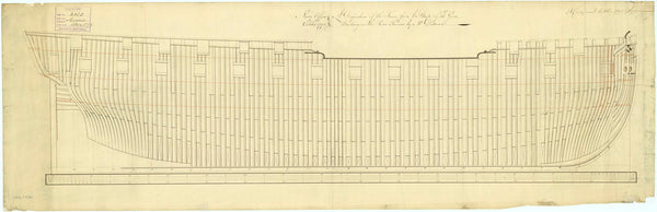 Frame plan for Sirius (1797)