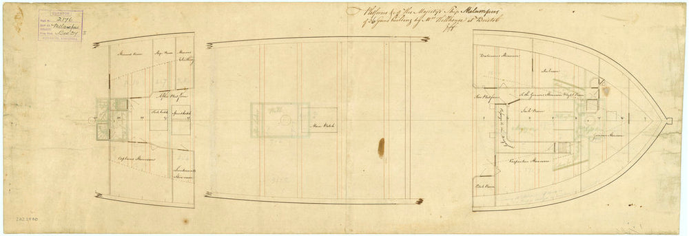 A platform of HMS 'Melampus' (1785)