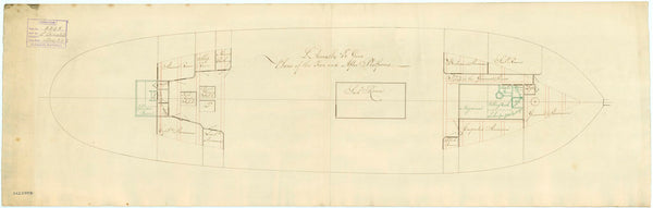 Platform plan for 'L'Aimable'