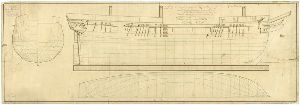 Lines plan for Wye (1814)