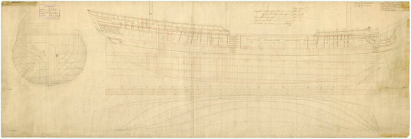 Plan for 'Lowestoff' (1756) and 'Tartar' (1756)