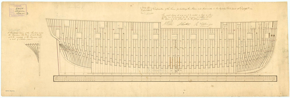 Alarm (cancelled 1826), Andromeda (launcehed as Nimrod (1828))