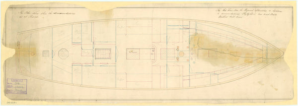 Deck plan for 'Fanny'