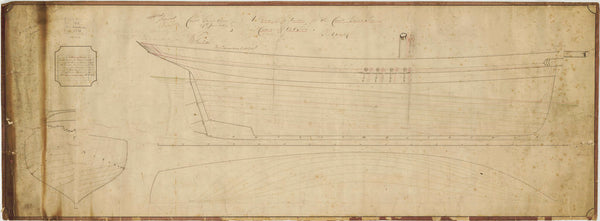 Lines plan for a Coast Guard Cutter 'Victoria' 131 tons