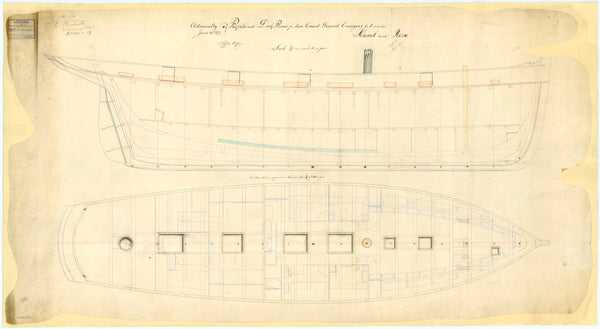 Profile and Deck plans for two Coast Guard Cruisers 'Hind' and 'Rose'