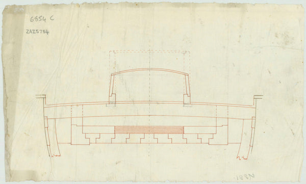 Section plan for unnamed vessel