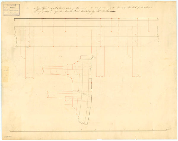 Beams plan for 'Convulsion' (1804)