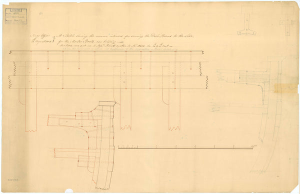 Beams plan for 'Convulsion' (1804)