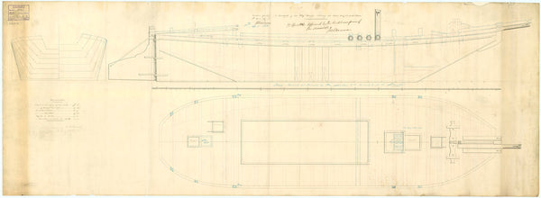 Lines plan for 'Ant' and 'Fly'