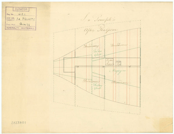 Platform plan for 'La Prompte'