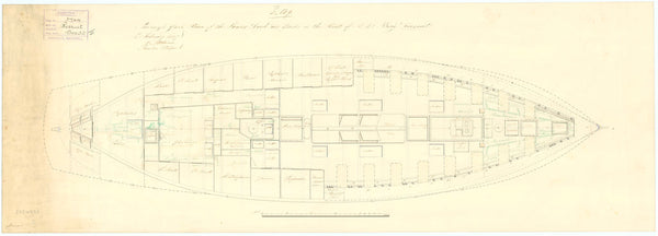 Lower deck plan for 'Recruit'