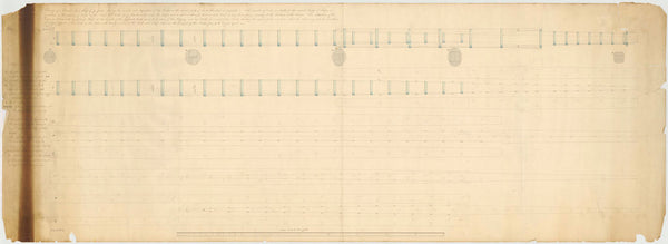 Foremast plan for a ship of 74 guns