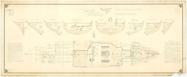 Hold plan for HMS 'Alert' (1856)