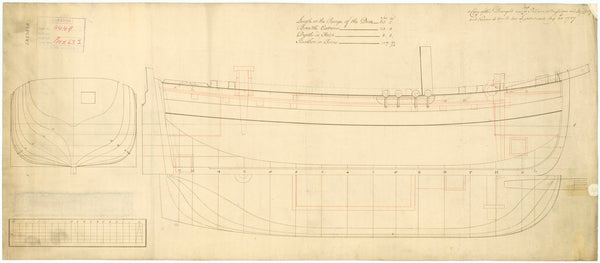 Four unnamed 63ft single-masted Sailing Lighters (1747)