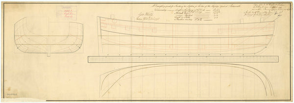 Four unnamed 51ft Lighters (1793) and (1795).