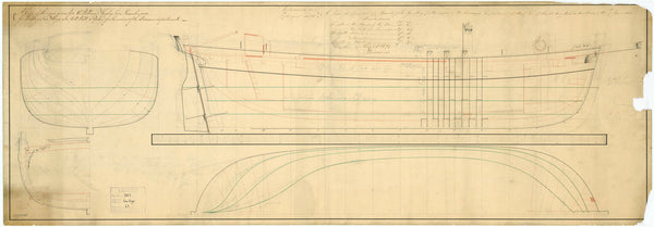 Lines plan for Gun Hoys