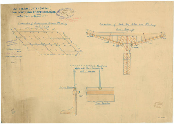 Planking plan for a 32ft Cutter