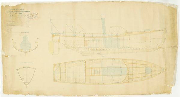 Lines & profile plan for a 32ft Cutter