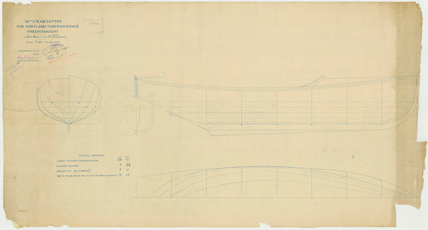 Planking plan for a 32ft Cutter