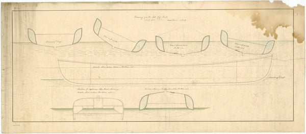 Profile plan for a 32ft Lifeboat