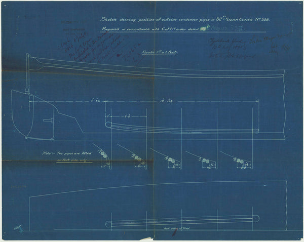 Condensor pipes plan for a 32ft Steam Cutter