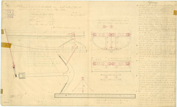 Anchor plan for 74 gun ship