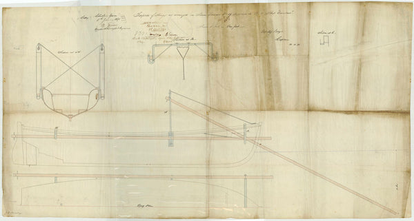 Torpedo gear fittings for Steam Pinnace No. 19