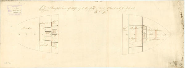 Platform plan for HMS 'Wanderer' (1806)