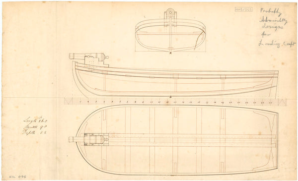 26ft Landing Craft (or single-gun Gunboat)