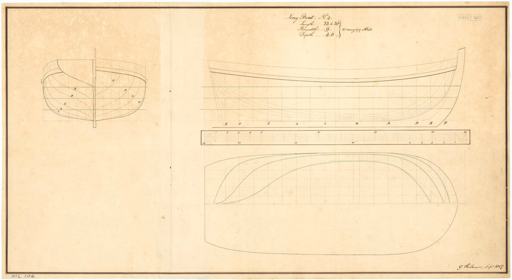 23ft to 28ft Longboat (1807)