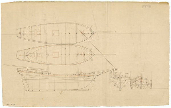 Unnamed two-masted Brig-rigged merchant ship (no date)