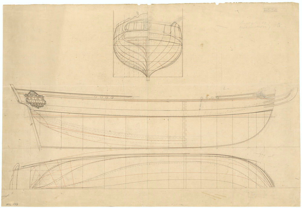 Unnamed two-masted Brig-rigged Yacht[?] (no date)