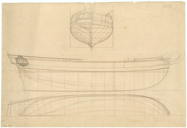 Unnamed two-masted Brig-rigged Yacht[?] (no date)