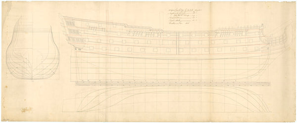 Plan of 'Cambridge' (1755)