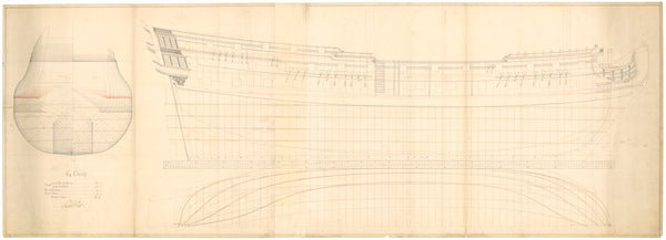 Unnamed proposed 64-gun Third Rate, two-decker (1745)