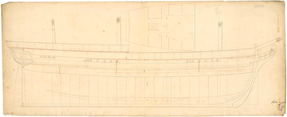 Plan of 'Hebe' (1826)