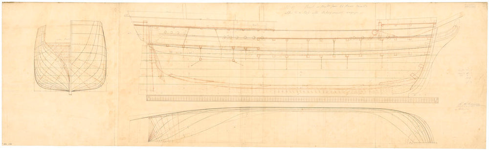 Plan of 'Pearl' (1833)