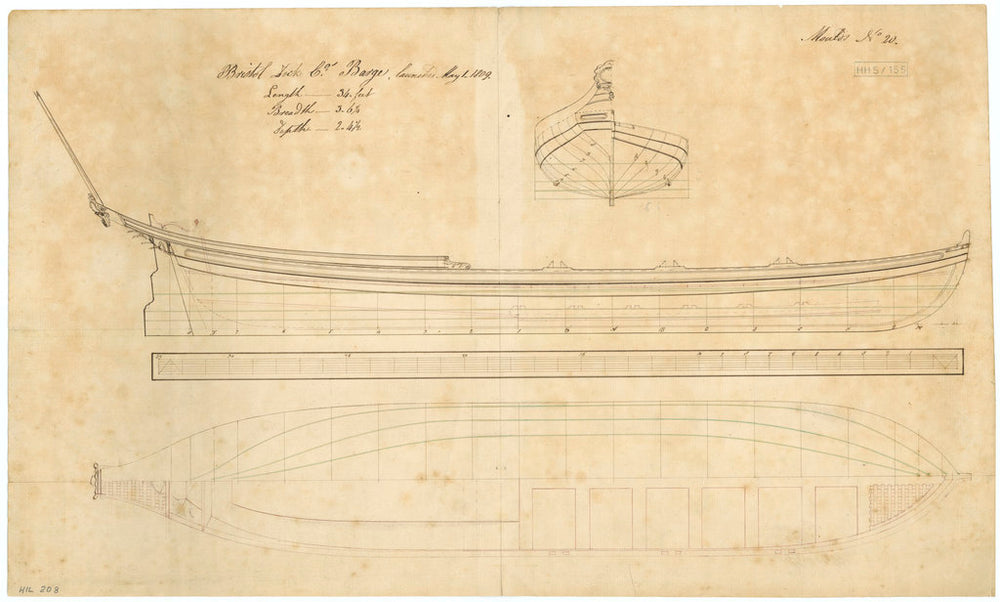 34ft Ceremonial Barge for Bristol Dock Company (1809)