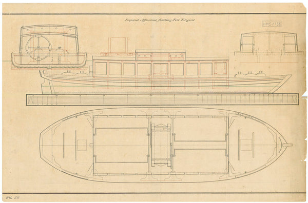 Unnamed 54ft floating Fire Engine (no date)