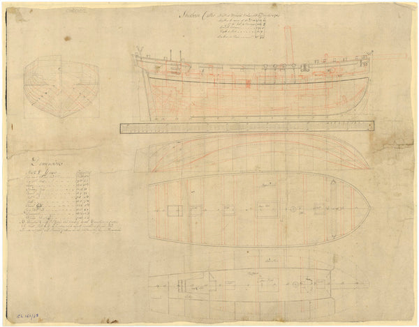 Plan of the 'Sherborne' (1763)