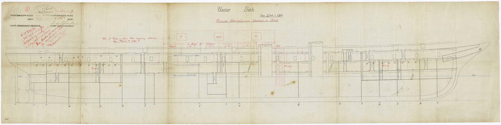 Plan of 'Warrior' (1860)