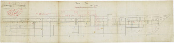 Plan of 'Warrior' (1860)