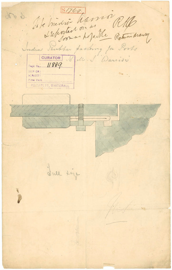 Plan of 'Warrior' (1860)