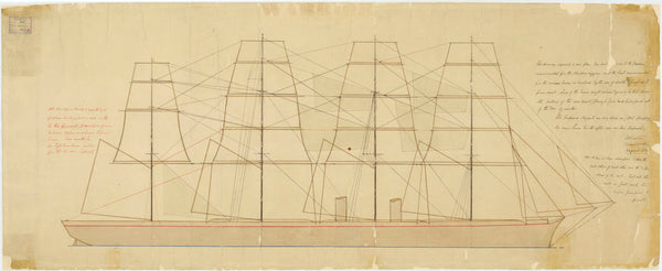 Plan of 'Warrior' (1860)