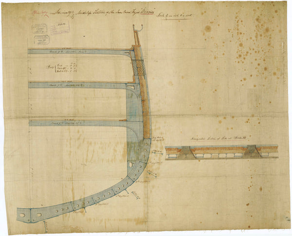 Plan of 'Warrior' (1860)